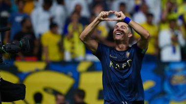 Cristiano Ronaldo Becomes First Player in History to Score 850 Goals, Achieves Feat During Al-Hazm vs Al-Nassr Saudi Pro League 2023-24 Match (Watch Goal Video Highlights)