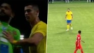 Angry Cristiano Ronaldo Yells at Referee and Pushes Man Trying To Take Selfie During Al-Nassr&rsquo;s 4&ndash;2 Win Over Shabab Al-Ahli, Videos Go Viral!