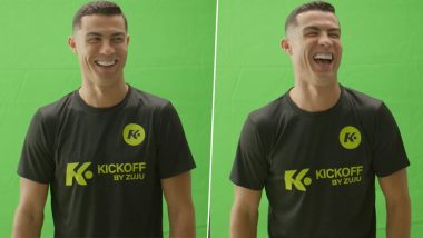 Cristiano Ronaldo Can't Stop Laughing As He Struggles to Pronounce Name of Brand for Promotional Video