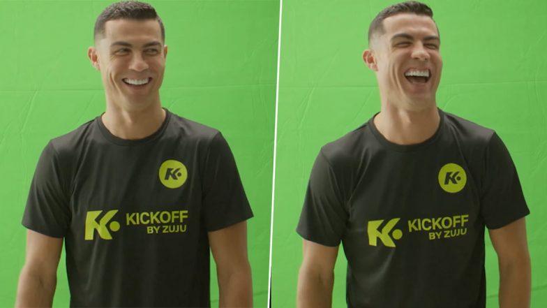 Cristiano Ronaldo Can't Stop Laughing As He Struggles to Pronounce Name of Brand for Promotional Video