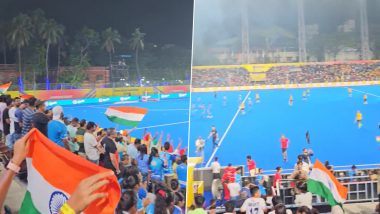 Fans Sing 'Vande Mataram' After India Stage Comeback Against Malaysia During Asian Champions Trophy 2023 Hockey Final Match in Chennai (Watch Video)