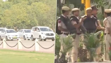 Delhi Traffic Police Conduct Full Dress Carcade Rehearsal for G20 Summit (Watch Video)