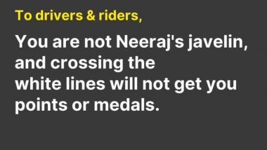 'Be Like Neeraj Chopra, Win Hearts Not Challans': Delhi Police's Creative X Post on Road Safety