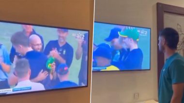 'Good Luck Bro' Tilak Varma Wishes Mumbai Indians Teammate Dewald Brevis On His International Debut in SA vs AUS 1st T20I 2023 (Watch Video)