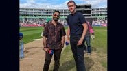 &lsquo;Welcome to This Side Broady&rsquo; Dinesh Karthik Poses With Stuart Broad As Retired England Pacer Joins Commentary Team for The Hundred 2023