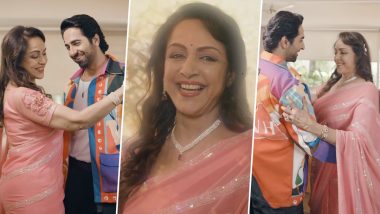 Ayushmann Khurrana Grooves With OG 'Dream Girl' Hema Malini Ahead of His Film's Release in Theatres (Watch Video)