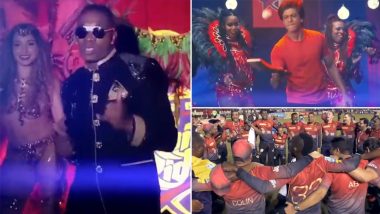 Dwayne Bravo, Shah Rukh Khan Feature Together in the Carribean All-Rounder's Latest Single For Trinbago Knight Riders 'Wave the Red' (Watch Video)