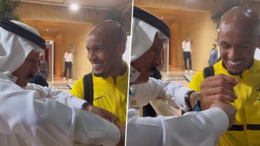 Saudi Arabian Journalist Gifts Fabinho A Rolex Watch After the Brazilian Star's Good Performance in Al-Ittihad vs Al-Raed Saudi Pro League 2023 Match, Video Goes Viral!
