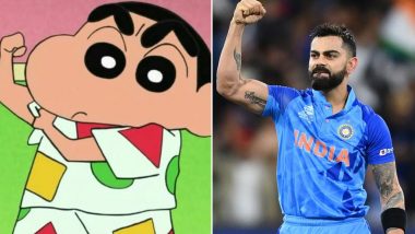 Virat Kohli As Shin-Chan! Fan Shares Thread on Indian Star Batter and Popular Cartoon Character’s Various Moods and They Are Pretty Similar! (See Pics)