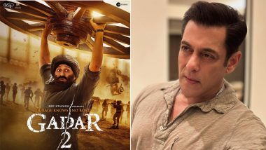 Gadar 2: Salman Khan Congratulates Sunny Deol and Team For Minting Rs 40 Crore on Day 1 at Box Office (View Post)