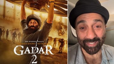 Gadar 2 Hits Rs 400 Crore Mark at the Box Office; Sunny Deol Shares an Emotional Video To Thank Fans for the Overwhelming Response to the Film – WATCH