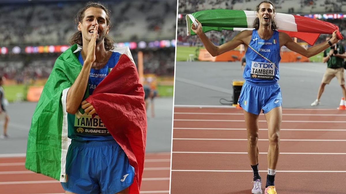 World Athletics Championships 2023: Italy's Gianmarco Tamberi wins