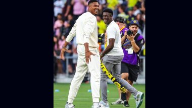 NBA Star and Nashville Co-Owner Giannis Antetokounmpo Performs Cristiano Ronaldo's Iconic 'Siuuu' Celebration During Leagues Cup 2023 Final (Watch Video)