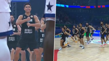 New Zealand Basketball Team Perform 'Haka', the Maori Ceremonial Dance, Ahead of FIBA World Cup 2023 Clash Against USA (Watch Video)