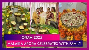 Onam 2023: Malaika Arora Celebrates The Festival With Family & Friends, Enjoys Delicious Food Served On Banana Leaves