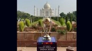 ICC Cricket World Cup 2023 Trophy Tour: Prestigious Silverware Reaches Taj Mahal On Wednesday