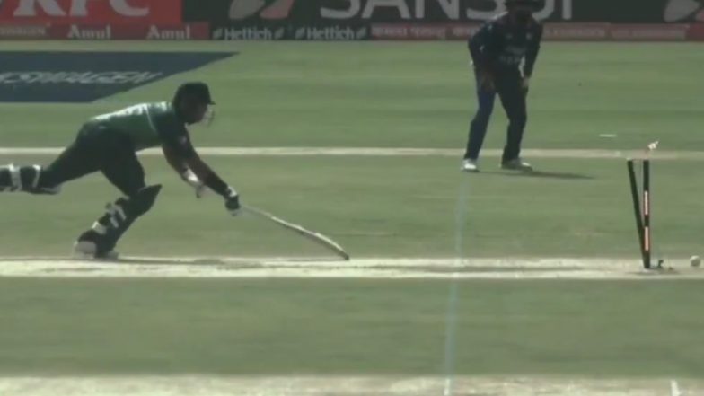 Bulls-Eye! Nepal Captain Rohit Paudel Nails Stunning Direct Hit to Dismiss Imam-ul-Haq During PAK vs NEP Asia Cup 2023 Match (Watch Video)