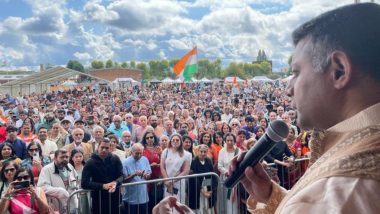 India Day Held in London to Celebrate India's 77th Independence Day, Chandryaan-3 Success (Watch Video)