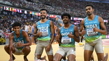 India Men's Relay Team at World Athletics Championships 2023 Free Live Streaming Online: Get Live TV Telecast Details of Men's 4x400m Relay Race Final Event Coverage in IST