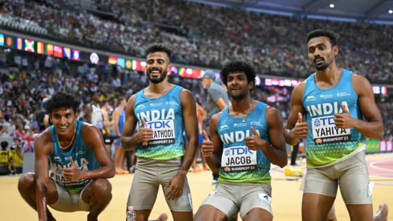 Indian Men’s 4x400m Relay Team Finishes Fifth in World Athletics Championships 2023 Final With Timing of 2:59.92 Seconds