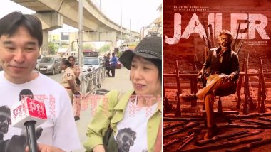 Jailer: Couple from Japan Travel to Chennai to Watch Rajinikanth’s Film (Watch Video)