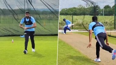 Jasprit Bumrah Returns! India Captain Spotted Bowling in Team India Practice At Dublin Ahead of T20I Series Against Ireland (Watch Video)