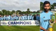 &lsquo;Been a Lot of Fun Captaining and It Was an Honour' Jasprit Bumrah Reacts After Winning Player of the Series Award As IND vs IRE 3rd T20I Gets Washed Out