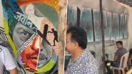 Shah Rukh Khan Fan Makes 'Jawan' Wall Art in Front of Mannat, Video Goes Viral &ndash; WATCH