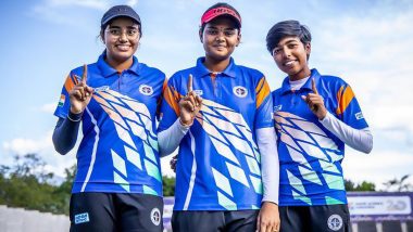 India Qualify for Final of Compound Women's Team Event at Archery World Championships 2023; Jyothi Vennam, Aditi Swamy and Parneet Kaur to Feature in Gold Medal Match