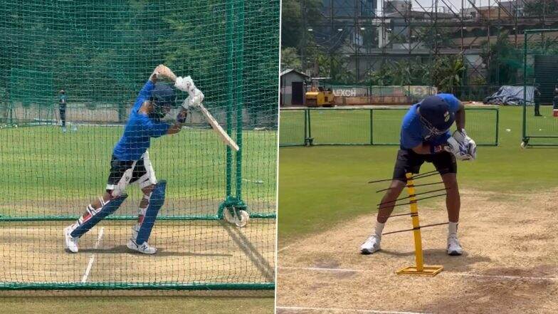 KL Rahul Does Batting Practise in Nets, Trains as a Wicketkeeper Ahead of Likely Team India Comeback in Asia Cup 2023 (Watch Video)