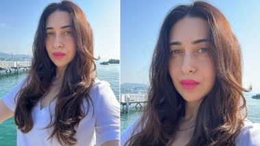 Karisma Kapoor Makes Chic Fashion Statement in White Top and 'Pink Lips' (View Pic)