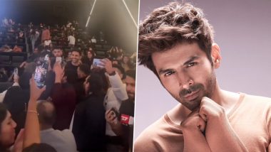 Kartik Aaryan Mobbed by Fans for Pics During SatyaPrem Ki Katha Screening at Indian Film Festival of Melbourne (Watch Video)