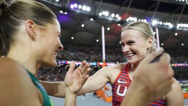 World Athletics Championships 2023: USA's Katie Moon, Australia's Nina Kennedy Decide to Share Pole Vault Gold Medal After Settling for a Tie