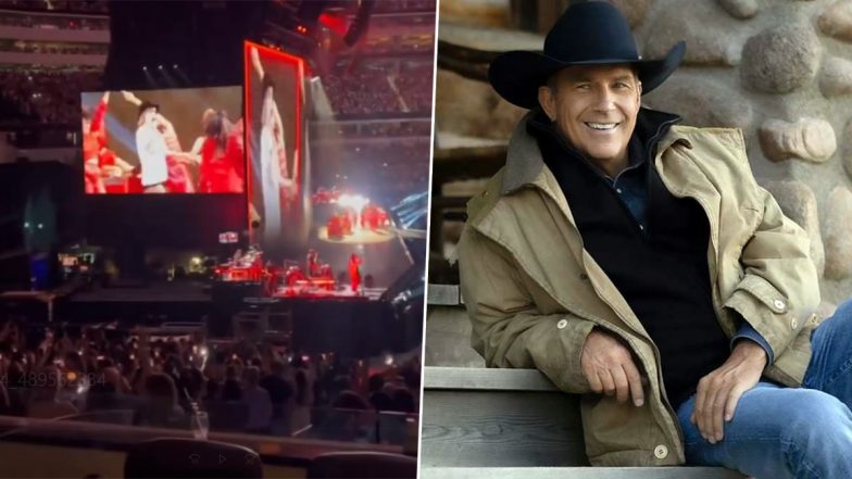 Kevin Costner Calls Himself ‘Officially a Swiftie’ After Attending Taylor Swift’s Eras Tour in Los Angeles (View Pic & Watch Videos)