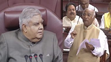 'Am Not Required to Defend Anyone': Jadgeep Dhankhar Hits Back At Mallikarjun Kharge After LoP Alleges Rajya Sabha Chairman Defending PM Narendra Modi