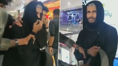 Man Wears Burqa in Kerala Video: Techie Enters Women's Washroom Wearing Burqa in Kochi Mall, Films Videos on Mobile; Arrested