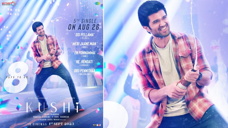 Kushi Song ‘Osi Pellama’: Fifth Single From Vijay Deverakonda – Samantha Ruth Prabhu’s Film To Be Out on August 26 (View Poster)