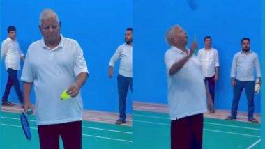 Lalu Prasad Yadav Playing Badminton Video: Playing Few Shots Doesn’t Mean He’s Healthy, Says Tejashwi Yadav