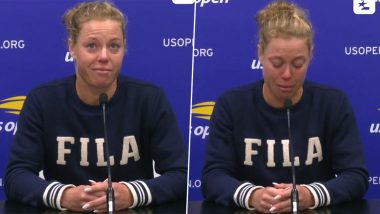 ‘They Treated Me Bad’ German Tennis Star Laura Siegemund Breaks Down While Hitting Out at Fans for Harsh Treatment During US Open 2023 Match Against Coco Gauff (Watch Video)