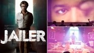 Jailer FDFS: Fans Scream With Joy As Thalapathy Vijay&rsquo;s Leo Promo Gets Played During Rajinikanth&rsquo;s Film&rsquo;s Screening (Watch Viral Video)