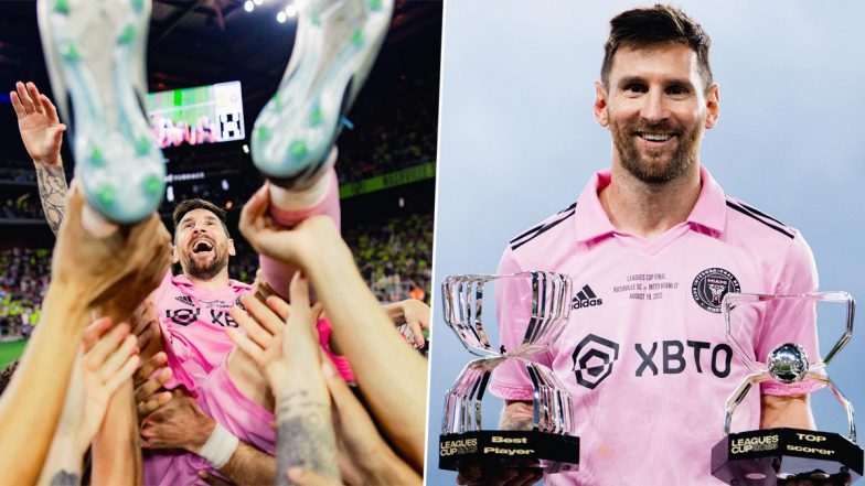 ‘A Night To Remember’ Lionel Messi Shares Pictures After Inter Miami Win First-Ever Trophy With Leagues Cup 2023 Title Triumph