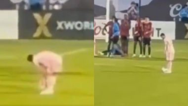 Lionel Messi Spotted Moving Ball Before Scoring Free-Kick Goal in Inter Miami vs FC Dallas Leagues Cup 2023 Round of 16 Match, Video Goes Viral!