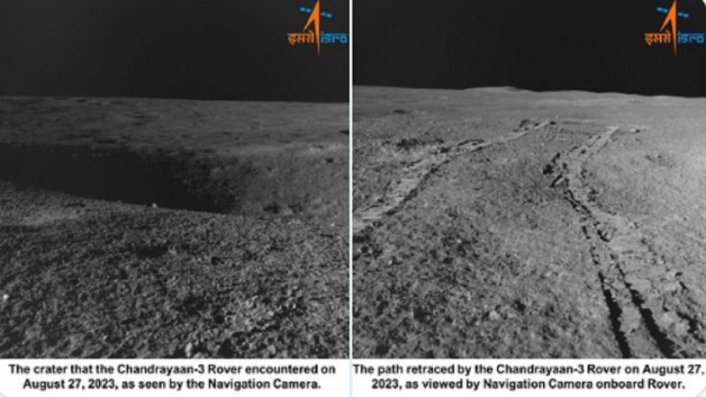 Chandrayaan 3 Mission Update: Pragyan Rover Safely Heading on New Path After Avoiding Crater Falls, Says Says ISRO (See Pics)
