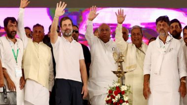 Congress-Led Karnataka Government To Launch 'Gruha Lakshmi' Scheme on August 30, Mallikarjun Kharge and Rahul Gandhi to Attend