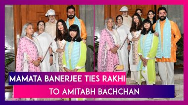 Mamata Banerjee Ties Rakhi To Amitabh Bachchan At Jalsa In Mumbai, Says ‘Amit Ji Is Our Bharat Ratna’; Meets Aishwarya Rai Bachchan & Others