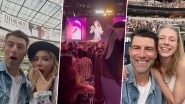 Max Greenfield Attends Taylor Swift&rsquo;s Eras Tour With Wifey Tess Sanchez Greenfield and Hunter Schafer; Ugly Betty Actor Shares Pics and Videos From the Concert on Insta