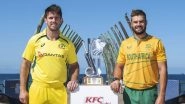 South Africa vs Australia 1st T20I 2023 Live Streaming Online on FanCode: Watch Free Telecast of SA vs AUS Cricket Match on TV in India