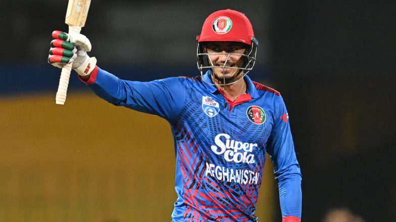 Mujeeb Ur Rahman Slams Fastest ODI Half-Century for Afghanistan, Achieves Feat off 26 Balls During PAK vs AFG 3rd ODI 2023 (Watch Video Highlights)