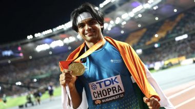 Indian Army Congratulates Neeraj Chopra on Historic Gold Medal Victory in Men's Javelin Throw at World Athletics Championships 2023