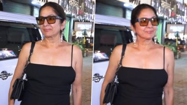 Ageless Beauty! Neena Gupta Slays in Little Black Dress and High Boots! (Watch Video)